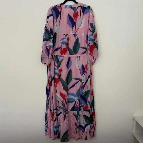 Oliphant Cinched Waist Tassel Dress - Botanica Pink - Picture 6 of 6